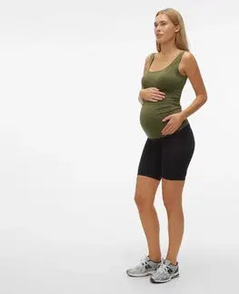 Skinny šortky MAMALICIOUS »MLTIA JEANNE«, čierne
