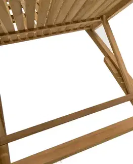 DEOKORK Záhradné lehátko teak ELEGANCE