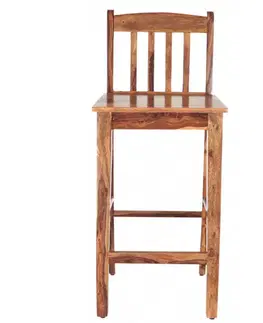Barová stolička s priečkami indický masív palisander