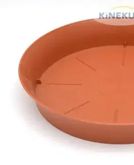 Kinekus Miska pod kvetináč 15 plastová, priemer 15cm, PLASTICA, terakota