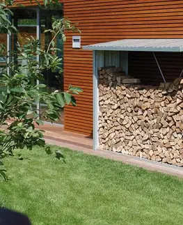 Biohort Drevník BIOHORT Woodstock 300,7 x 102 x 199 cm (sivý kremeň metalíza)