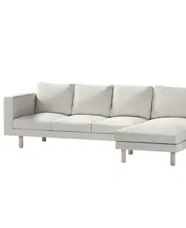 Dekoria Norsborg poťah na sedačku s ležadlom - 4 os., šedá, 291 x 88/157 x 85 cm, Living 2, 162-37