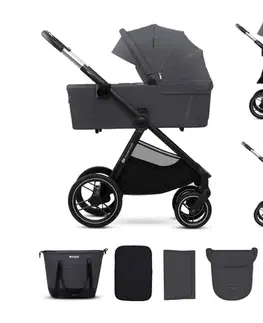 KINDERKRAFT - Kombinovaný kočík 2v1 NEA 2 Dark grey KSNEA002DGR2000