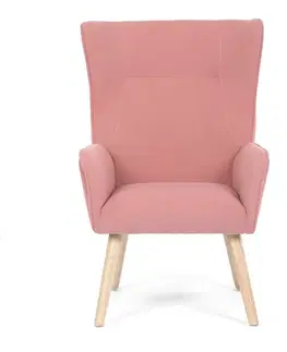 Kreslo ušiak PINK2, ružová