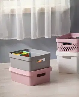 CURVER Úložný box INFINITY 45l s vekom | sivá
