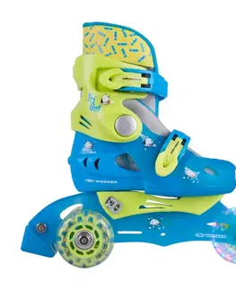 WORKER TriGo Skate LED - se sv. kolečky modrá - XS (26-29)