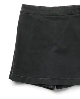 Dievčenská nohavicová sukňa vo vzhľade džínsov