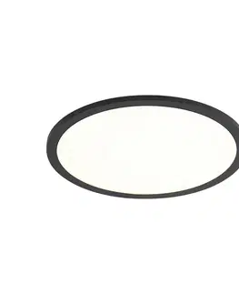Inteligentný LED panel čierny 40 cm vrátane LED stmievania na teplú farbu s diaľkovým ovládaním - Knob
