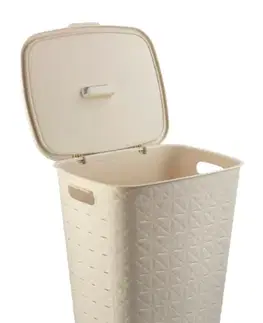 CURVER Kôš na špinavú bielizeň SOFTEX 56L | béžová