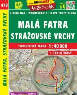 Malá Fatra, Strážovské vrchy - 1:40 000
