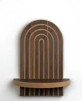 GEN štýlová nástenná polica, wenge