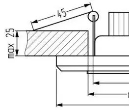 Stropné svietidlo chróm/biele štvorcové LED SSP-22