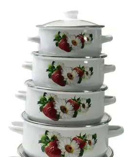 MAKRO - Sada hrncov s pokrievkou 5-dielna 16,18,20,22,24cm