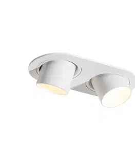 Okrúhle zapustené bodové svetlo biele GU10 35 mm sklopné 2-svetlo - Installa
