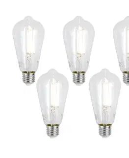Sada 5 inteligentných stmievateľných LED žiaroviek E27 ST64 číra 7W 806 lm 2700-6500K Zigbee