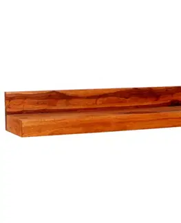 Polica na stenu Kali 100x22 indický masív palisander