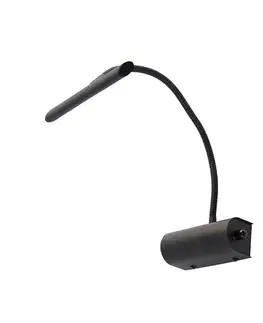 Dizajnová nástenná lampa čierna 18,5 cm vrátane LED so stmievačom - Tableau