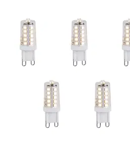 Sada 5 stmievateľných LED žiaroviek G9 1,2 W 100 lm 2700 K