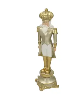 Dekoria Figúrka Luskáčika 42cm gold, 15 x 15 x 42 cm