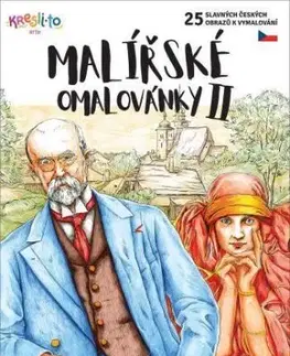 Malířské omalovánky 2: 25 slavných českých obrazů k vymalování - Matěj Pospíšil