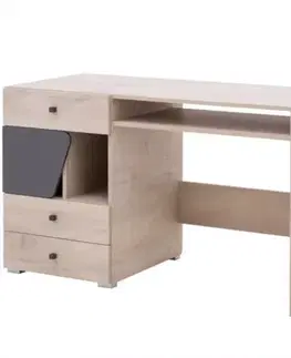 Písací stôl Delta 125 DL9 dub/antracit