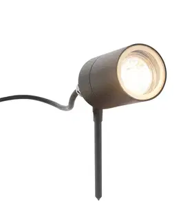 Inteligentný moderný reflektor antracit IP44 vr. WiFi GU10 - Solo