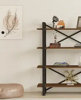 Knižnica Makro - Walnut