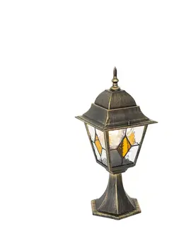 Vintage vonkajšia lampa svietnik starožitné zlato 45 cm - Antigua