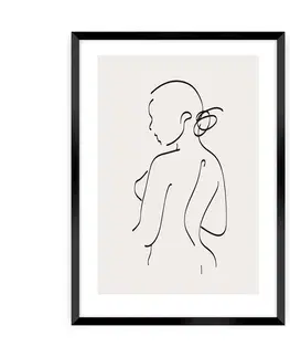 Dekoria Plagát Body Line I, 21 x 30 cm, Ramka: Czarna