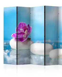 Paraván Pink Orchid and white Zen Stones II Dekorhome