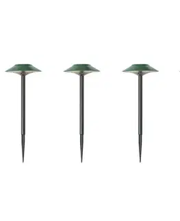 Sada 4 zelených bodových svetiel s hrotom vrátane LED IP44 solárnych - Mushroom