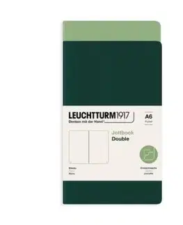 Zošit LEUCHTTURM1917 Jottbook Double, Sage & Forest Green, Flexcover, 80 g/m2 papier, 59 p., čistý
