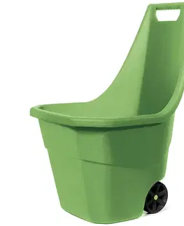 NABBI IWO55Z plastový záhradný vozík 55 l olivová