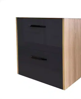 Skrinka Eden D60 dub craft/grafit