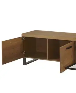 MAGNOLIA 25 televízny stolík, dub rustikal/čierna