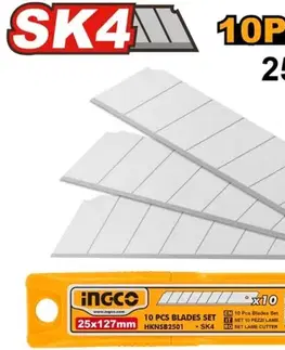 INGCO Čepeľ náhradná 25x127mm, sada 10ks, INGCO Industrial