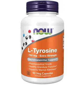 NOW Foods L-tyrozín 750 mg, extra silný