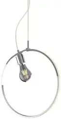 Závesná lampa APETI SKIROS 1xE27 + LED 12W chróm