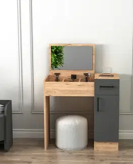 Kozmetický stôl Inci Anthracite