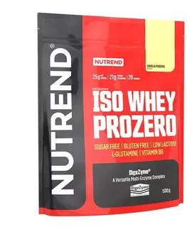 Nutrend ISO WHEY Prozero 500 g pudingová vanilka