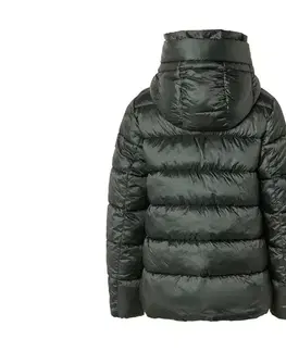 Prešívaná bunda, tmavozelená