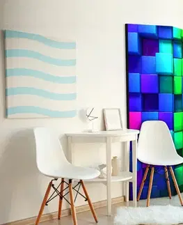 Paraván Colourful Cubes Dekorhome