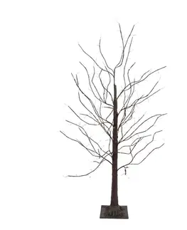 Vianočná stojaca lampa hnedý strom 120 cm vrátane LED s časovačom IP44 - Ki