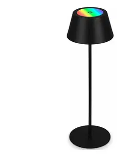 Brilo - LED RGB nabíjateľná dotyková stolná lampa KIKI LED/2,6W/5V IP44 2600 mAh čierna 7466015