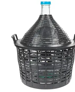 Demižón na víno 20 l v plastovom košíku