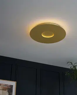 Moderné stropné svietidlo zlaté 40 cm vrátane LED s 3-stupňovým stmievaním - Morning
