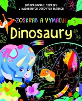 Zoškrab a vymaľuj - Dinosaury