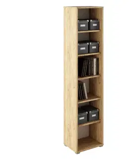 KONDELA Rioma Typ 02 regál dub artisan / biela