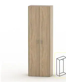 KONDELA Tempo Asistent New 6 2D šatníková skriňa dub sonoma