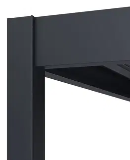 DEOKORK Záhradná hliníková pergola do steny 8x4 m (antracit)
